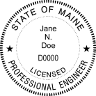 Maine Professional Engineer Seal Embosser