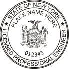 New York Professional Engineer Seal pre-inked X-Stamper conforms to state  laws. For Professional Architect and Engineer stamps.