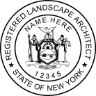 New York Registered Landscape Architect Seal Embosser