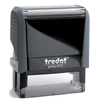 Custom Logo Self-Inking Stamp  3/4 in. x 1-7/8 in, 4912  Trodat Self-inking. They are climate neutral, intuitive and clean replacement of ink pads, incredibly small & light.