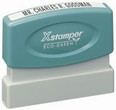 X-stamper Pre-Inked 5/8" x 2-3/8", N05  Xstamper pre-inked stamps are designed to last for years with a laser engraged die for durability.