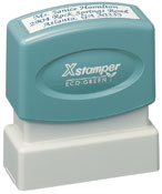 Xstamper Pre-Inked Stamp 1/2" x 1-5/8", N10  Xstamper pre-inked stamps are designed to last for years with a laser engraged die for durability.