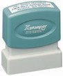 Xstamper Pre-Inked Stamp 1/2" x 1-5/8", N10  Xstamper pre-inked stamps are designed to last for years with a laser engraged die for durability.