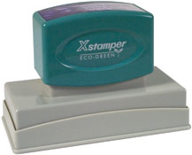 N24 X-stamper Pre-Inked Stamp 1-3/16" x 3-1/8",  N24  Xstamper pre-inked stamps are designed to last for years with a laser engraged die for durability.