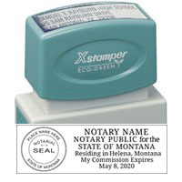 Xstamper N14 Pre-Inked Montana Notary Stamp 5/8" x 2-7/16"