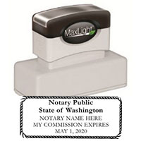 245-43 - Washington Notary Stamp 